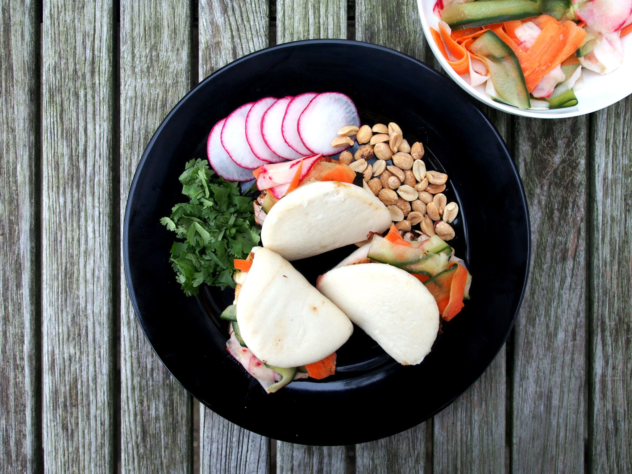 CHINESE BARBECUED PORK BUNS WITH PICKLED VEGETABLES