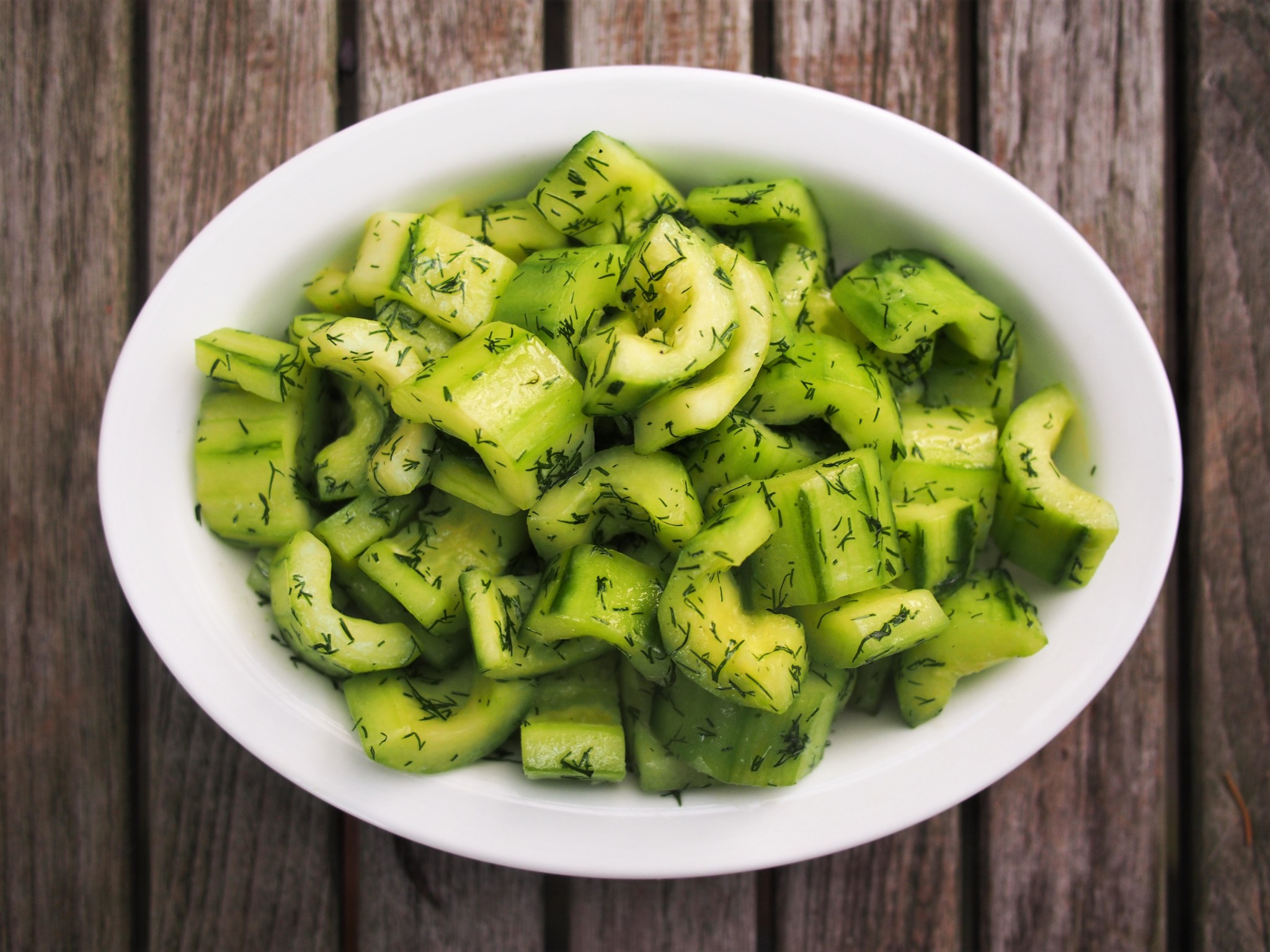 CUCUMBERS SAUTEED IN BUTTER AND DILL