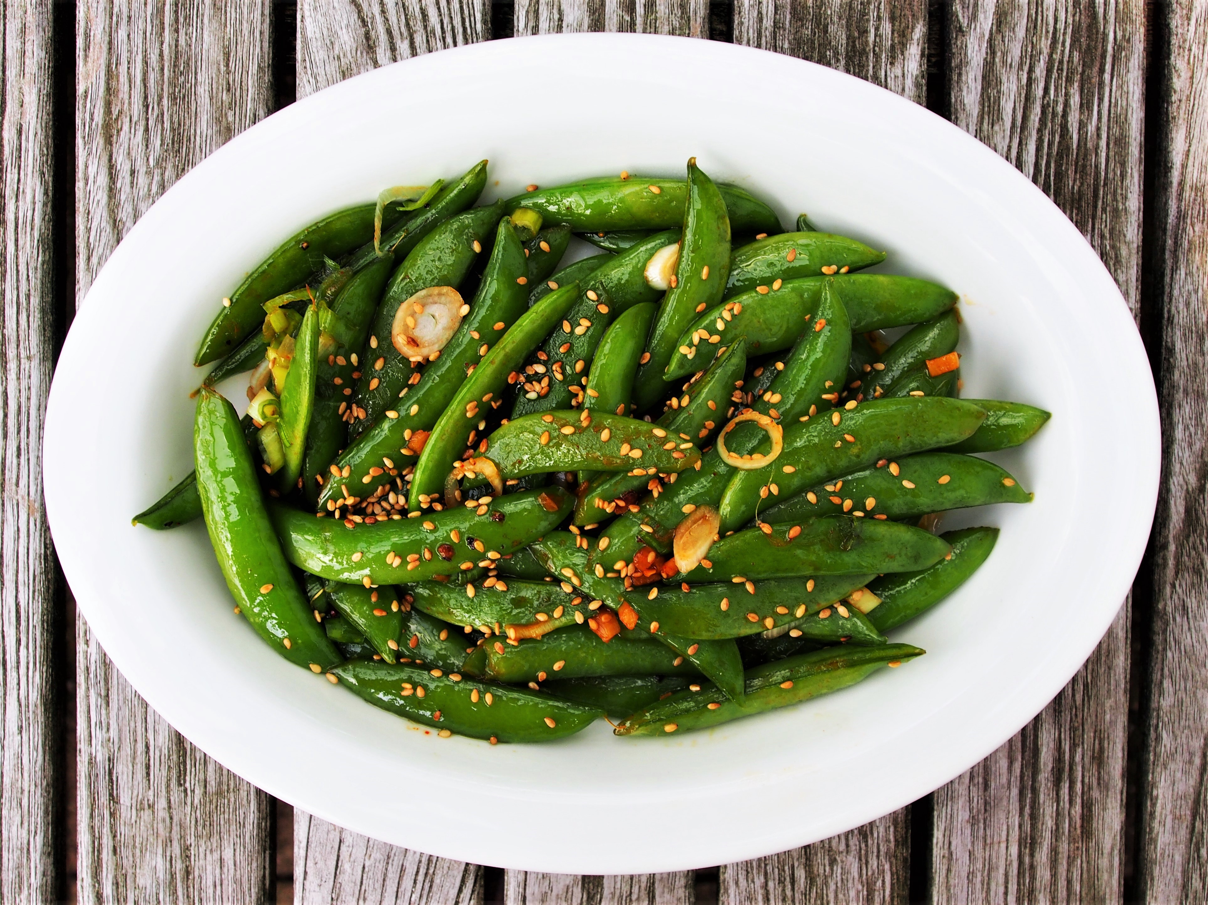 SUGAR SNAP PEAS KOREAN STYLE