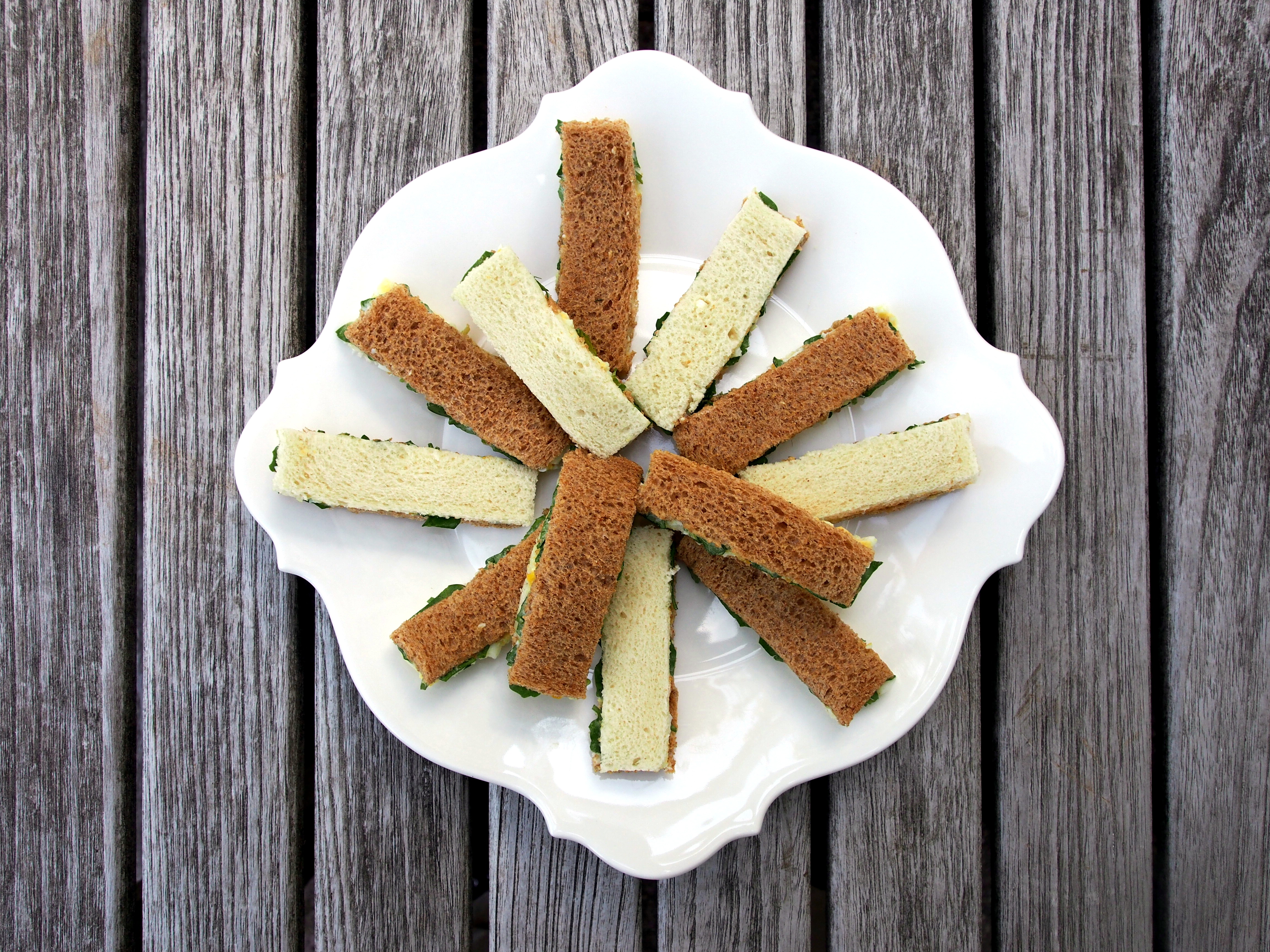 EGG AND CRESS TEA SANDWICHES