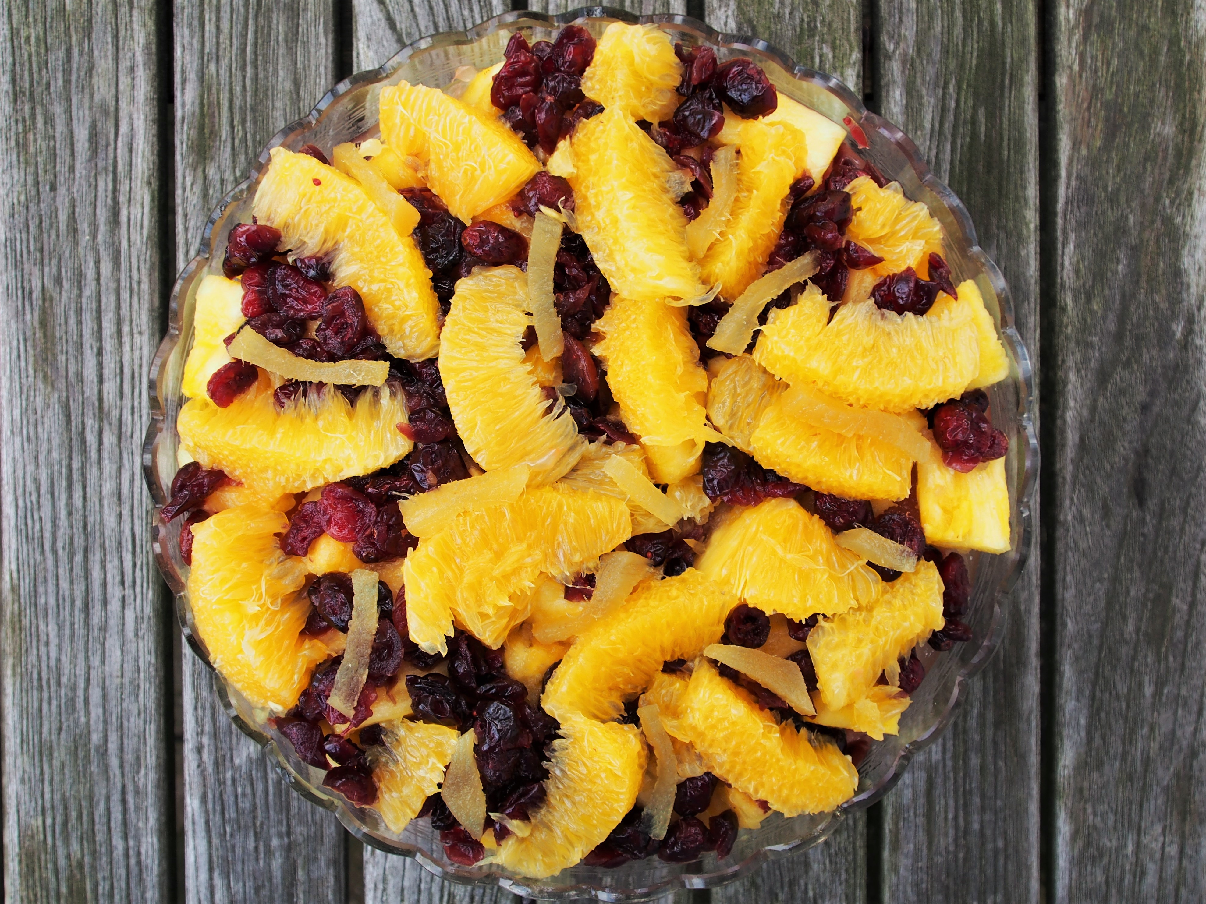 WINTER FRUIT COMPOTE WITH GINGER